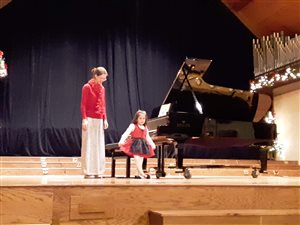 A 4-year-old student’s first performance